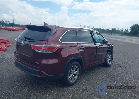 2015 Toyota Highlander Xle V6 из США, поврежденный, VIN 5TDKKRFH7FS064529